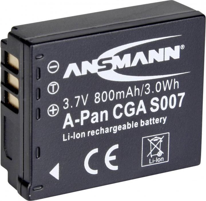 Image du produit Ansmann Panasonic CGA-S007 Batterie rechargeable (Batterie de l'appareil photo)