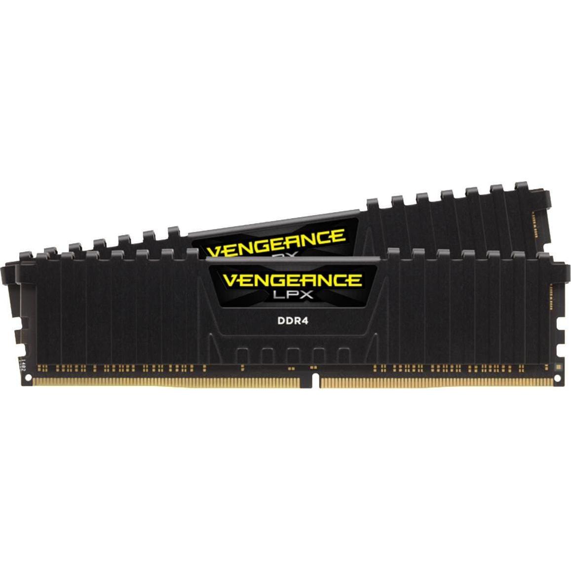 Corsair Vengeance LPX (2 x 8GB, 3600 MHz, DDR4-RAM, DIMM), RAM, Schwarz