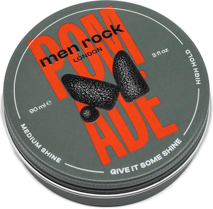 Men Rock Men-Rock - Pomade Medium Shine - Hair Grease - 90ml (Haarpomade, 90 ml)