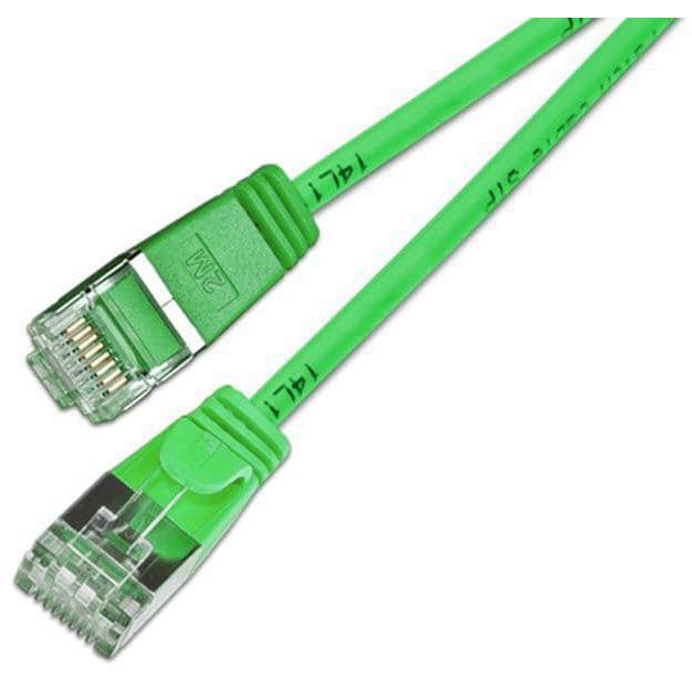 Wirewin Slim Pachkabel: F/FTP, 7.5m, grün (U/FTP, CAT6, 7.50 m), Netzwerkkabel
