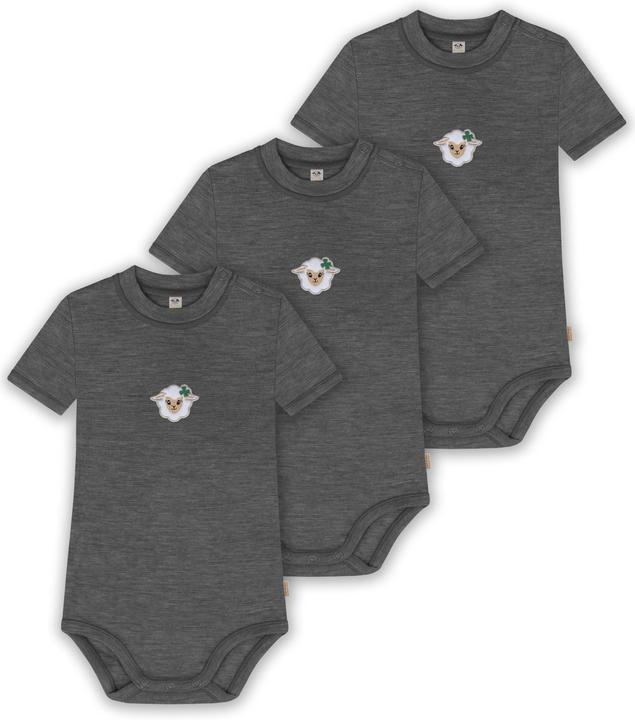 Produktbild Normani 3er Set Baby Merino Kurzarmbody „Tihoi" - 9315 (74)