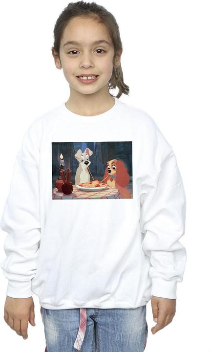 Produktbild Disney Lady And The Tramp Spaghetti Photo Sweatshirt Mädchen (128)