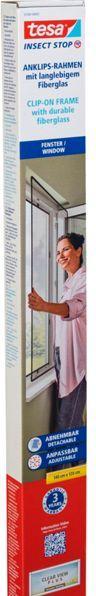 Actual product image tesa Clip-on insect screen clip-on frame for windows (120 x 140 cm)