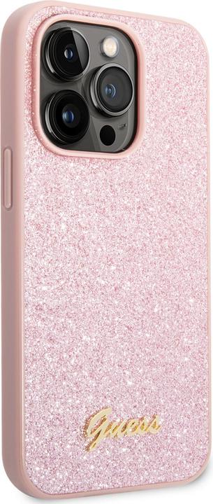 Image du produit Guess GUHCP14X4GMGPI iPhone 14 Pro Max 6,7" różowy/pink hardcase 4G Big Metal Logo (Apple iPhone 14 Pro Max)