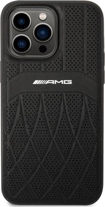 Image du produit Mercedes AMG AMHMP14XOSDBK iPhone 14 Pro Max 6,7" czarny/black hardcase Leather Curved Lines MagSafe (Apple iPhone 14 Pro Max)