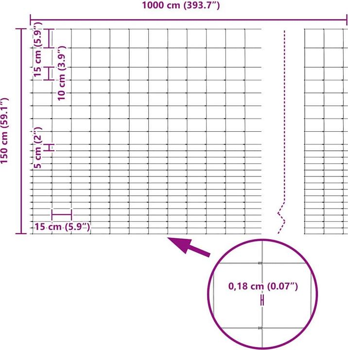 Produktbild vidaXL Outdoor-Zaun