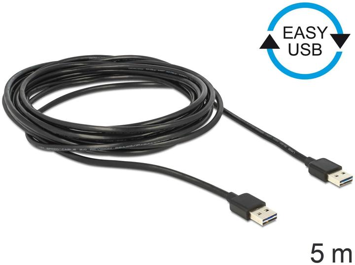 Immagine prodotto Delock Cavo USB2.0 Easy, da A maschio a A maschio (5 m, USB 2.0)