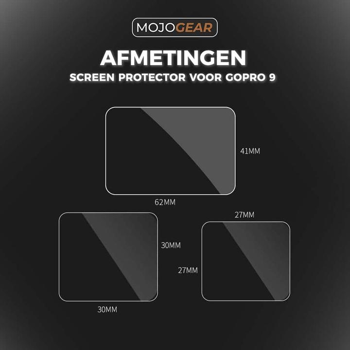 Produktbild Mojogear Screen Protector GoPro Hero 9/10/11/12 Tempered Glass