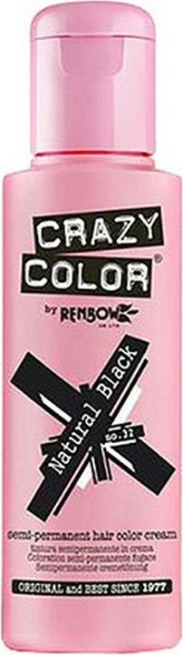 Image du produit Crazy Color Crème colorante pour cheveux numéro 32 Natural Black 100ml (032)