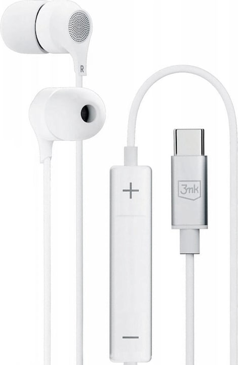 Produktbild 3MK Wired Earphones USB-C (keine Geräuschunterdrückung, Kabelgebunden)