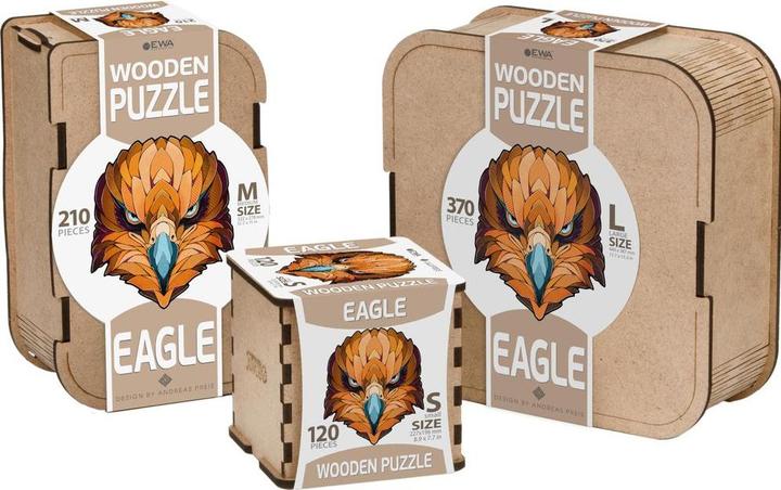 Actual product image Eco Wood Art Eagle (210 pieces) - wooden jigsaw puzzle (210 pieces)