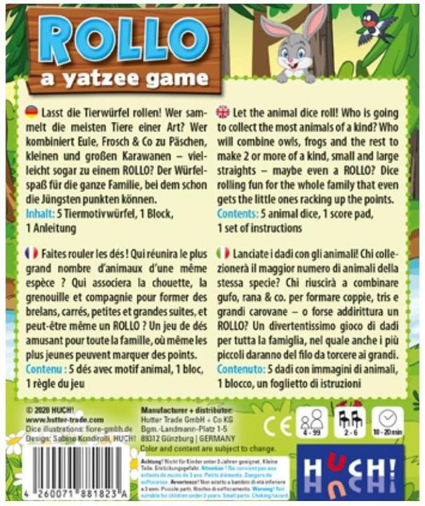 Actual product image Rollo (Dutch, English, French, German, 2 - 6 Players)