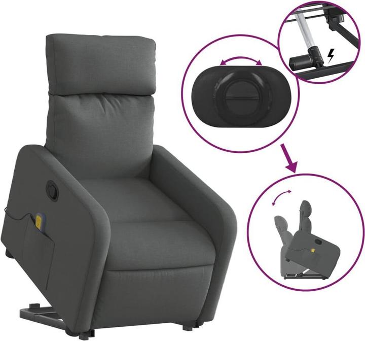 Image du produit vidaXL Massagesessel mit Aufstehhilfe