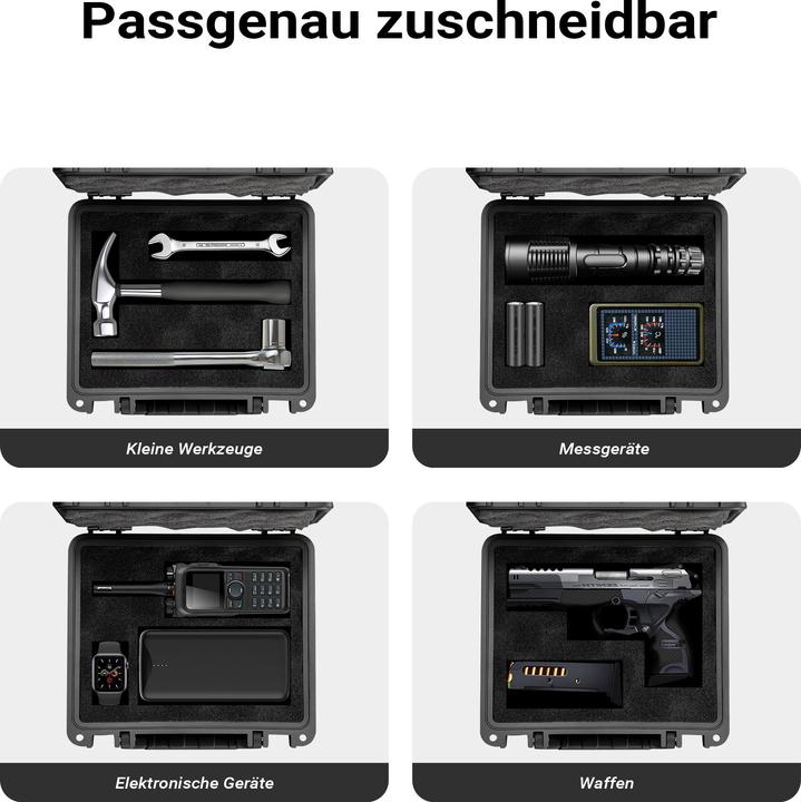 Produktbild Wiltec Universalkoffer 19x17x6cm wasserdicht Transportkoffer Koffer Schutzkoffer