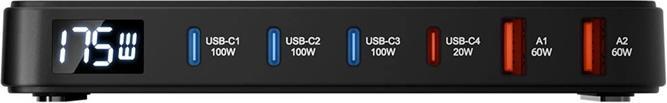 Image du produit BlitzWolf BW-S30 6-in-1 Charging Station 4xUSB-C + 2xUSB 175W (175 W)