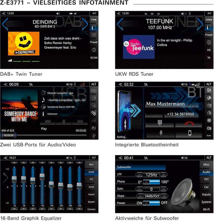 Image du produit Zenec Multimedia System (Apple Carplay, Voiture Android)