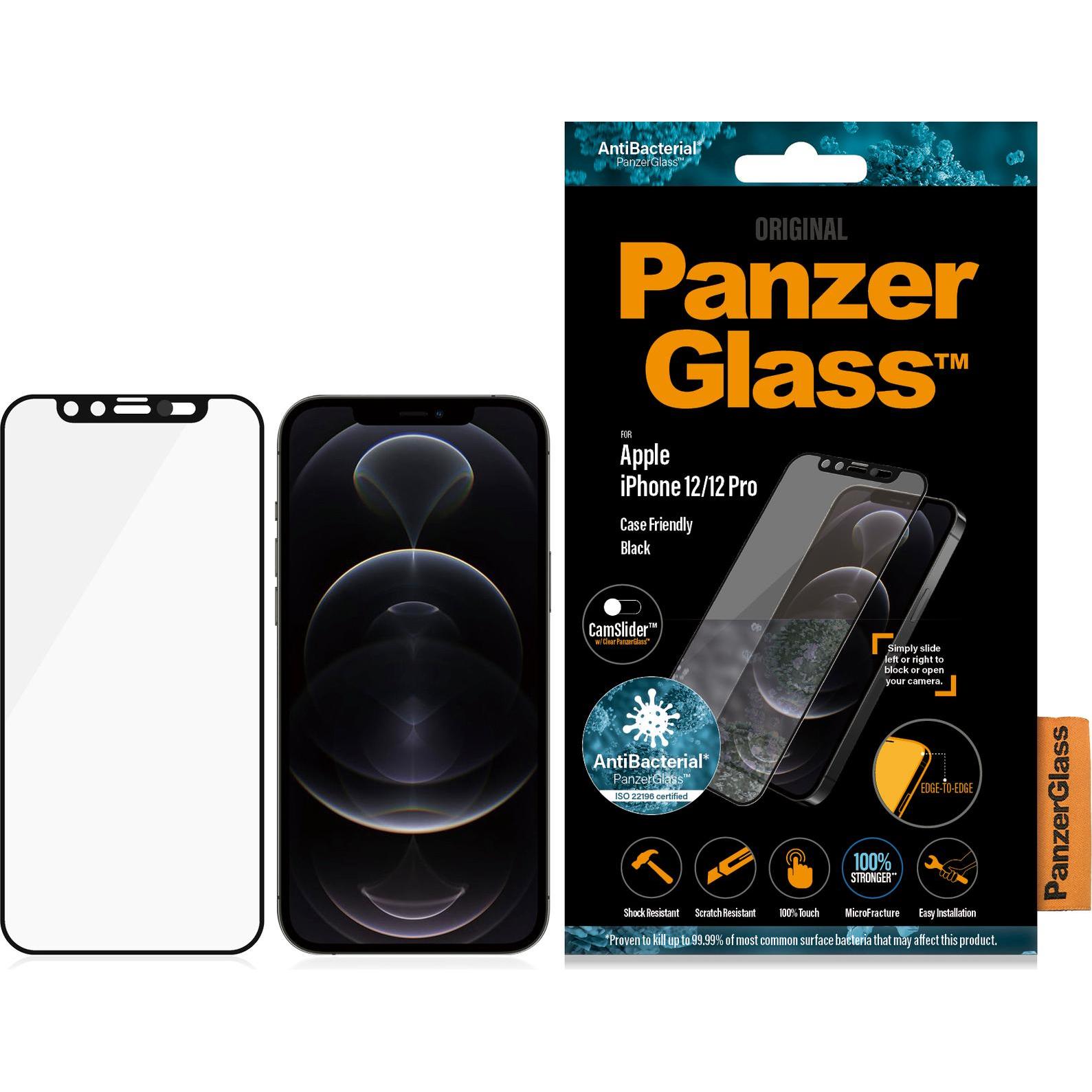 PanzerGlass Case Friendly (1 Stück, Realme 12 Pro+, Apple iPhone 12), Smartphone Schutzfolie, Transparent