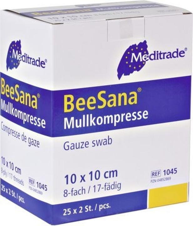 Actual product image Meditrade Compresses de gaze sans RX 8-plis stérile