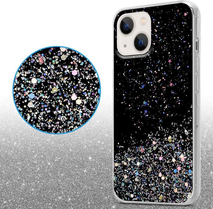 Produktbild Cadorabo Hülle für Apple iPhone 14 im TPU funkelnder Glitter Style (Apple iPhone 14)