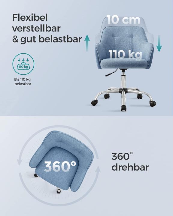 Produktbild Songmics Ergonomischer Drehstuhl für Homeoffice