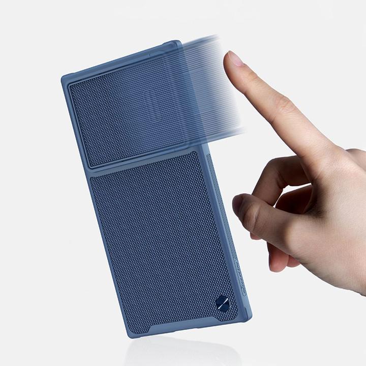 Actual product image Nillkin Textured Case S - Galaxy S22 Ultra - Blue (Samsung Galaxy S22 Ultra)