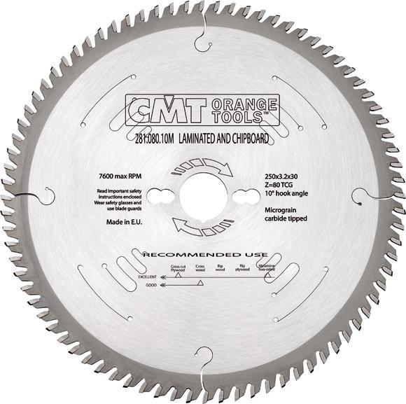 Produktbild CMT 281.160.40H Sägeblatt für Spanplatten / Melamin / Formica 160 x 20 x 40T