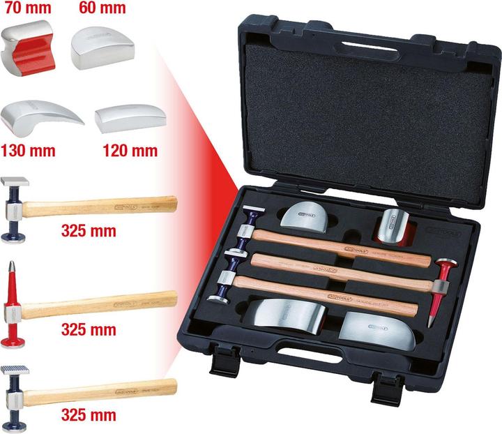 Actual product image KS Tools Panel beating set, 7 pcs