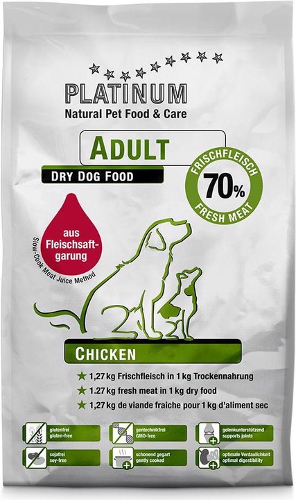 Platinum Halbfeuchtfutter Adult Huhn, 5 kg (Adult, 1 Stk., 5000 g)