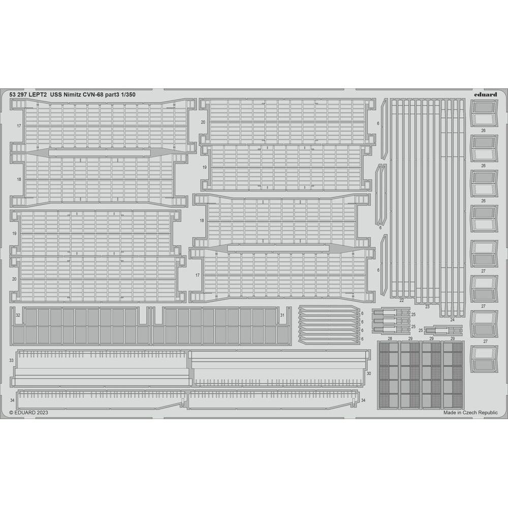Eduard USS Nimitz CVN-68 part 3 1/350 TRUMPETER (53297)