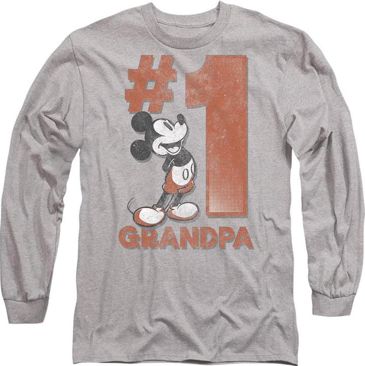 Actual product image Disney Unisex Adult Number 1 Grandpa Mickey Mouse T-Shirt (M)