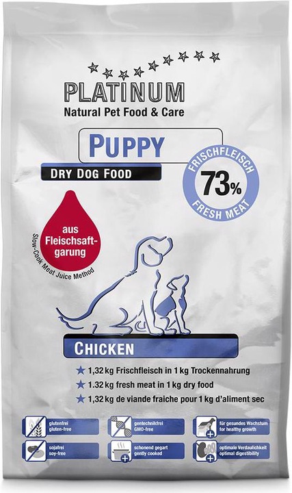 Produktbild Platinum Halbfeuchtfutter Puppy Huhn, 5 kg (Junior, 5 Stk., 5000 g)