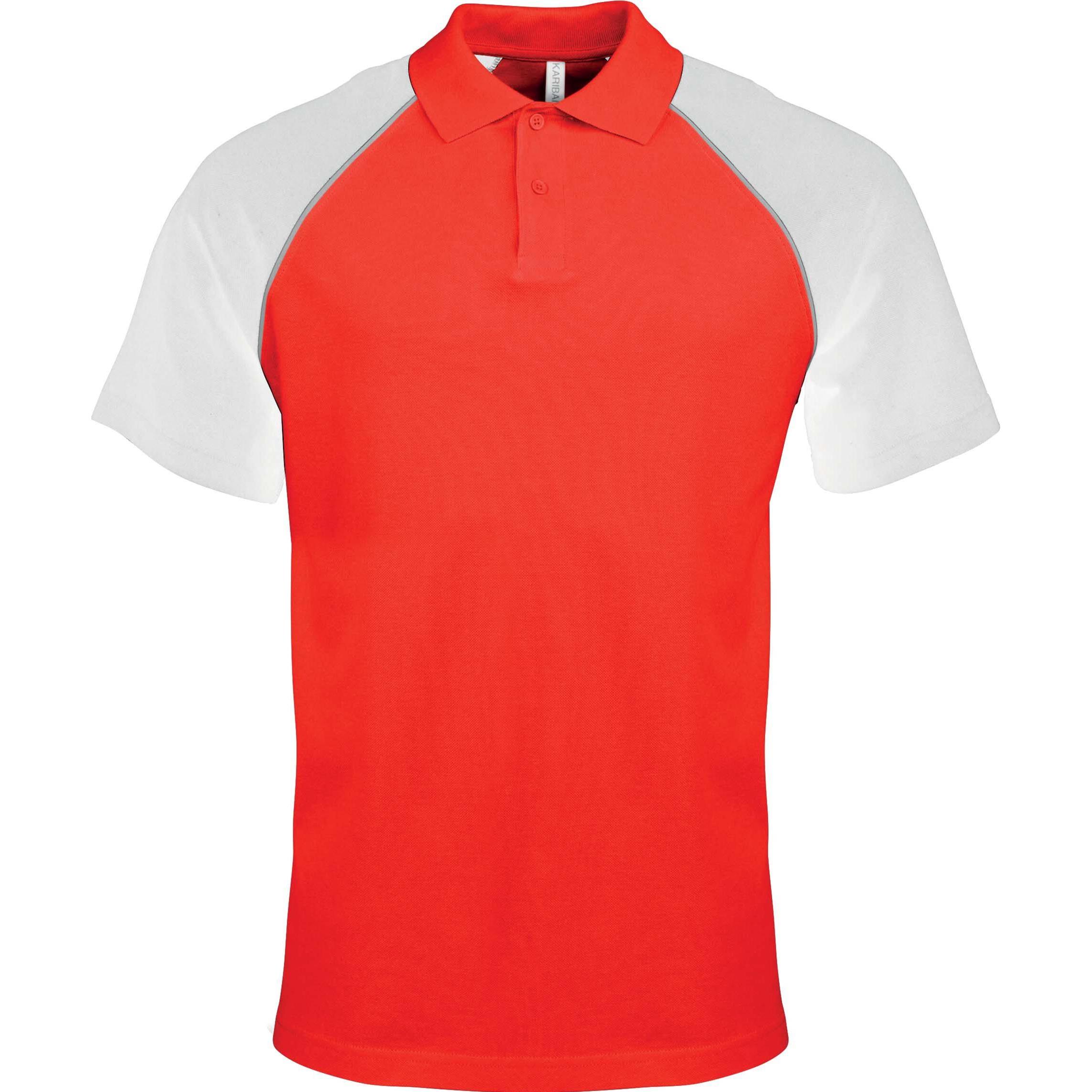 Kariban, Herren, Shirt, Baseball, Rot, (3XL)