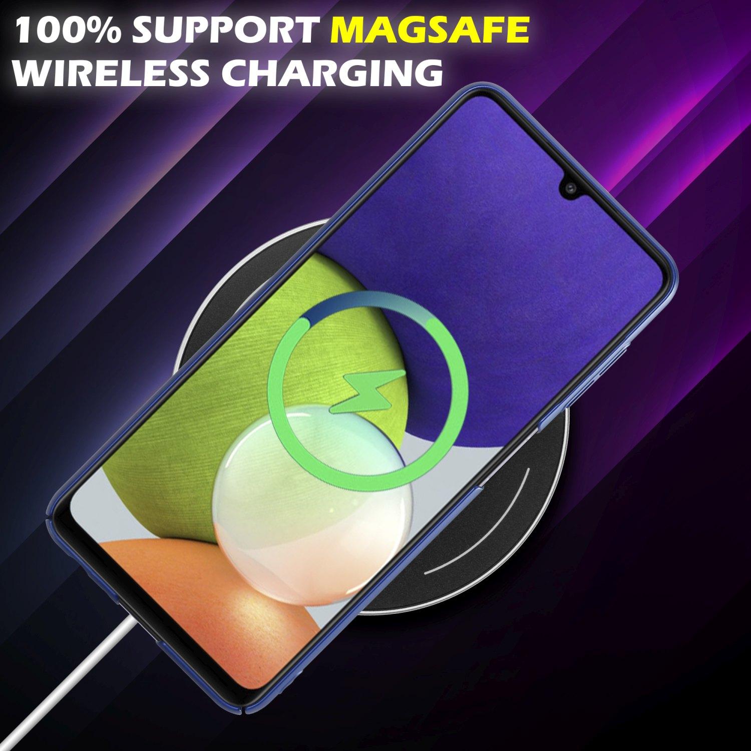 Thumbnail - Cadorabo HC Matt Metall Hülle (Samsung Galaxy A32, Samsung Galaxy A22, Samsung Galaxy M22), Smartphone Hülle, Blau