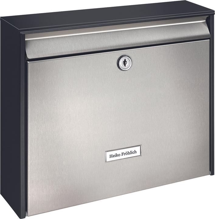 Burg Wächter Briefkästen Oxford 6877 black&steel