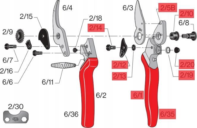 Image du produit Felco 6/1 Poignée pour ciseau à branches