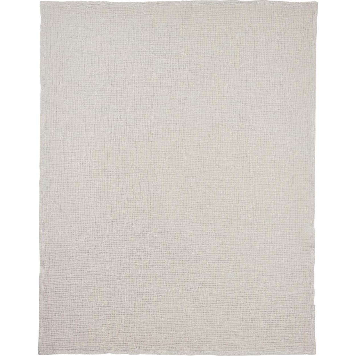 Thumbnail - Meyco, Babyduvet, Baby Uni bettlaken wiege - pre-washed musselin - greige - 75x100cm
