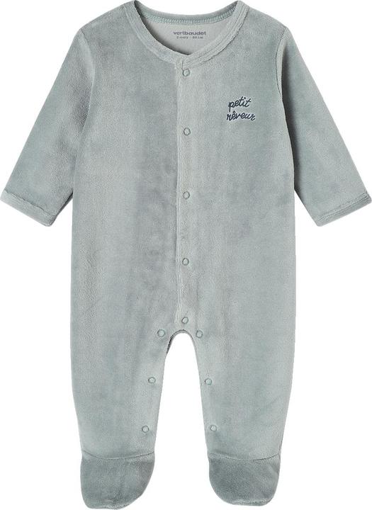 Actual product image Vertbaudet 3-pack baby velvet romper BASIC (56)