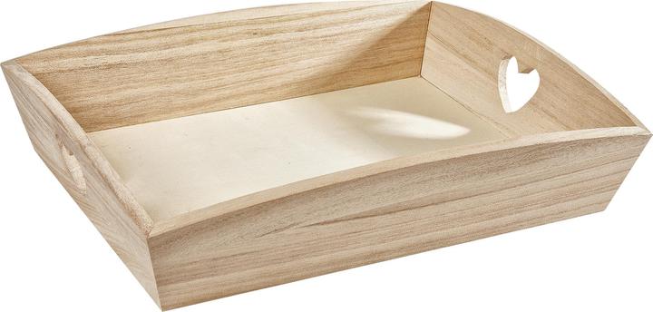 Produktbild VBS Tablett "Herz", Rohholz, ca.32,5x25x7cm