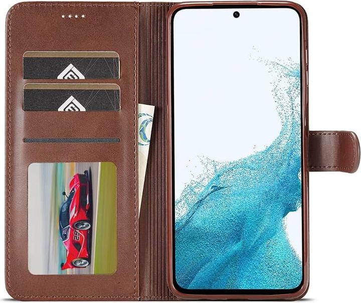 Immagine prodotto LC.Imeeke Huawei P30 - Custodia a portafoglio con 3 scomparti per carte e chiusura magnetica, marrone (Huawei P30)