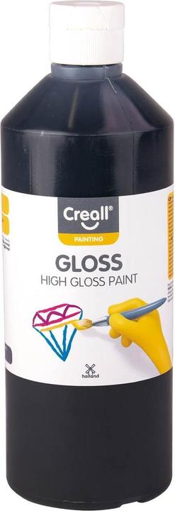 Actual product image Creall Gloss Glansverf Zwart, 500ml (Black, 500 ml)