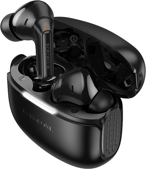 Actual product image Borofone Bluetooth headphones TWS FQ9 Peaceful black (6 h, Wireless)