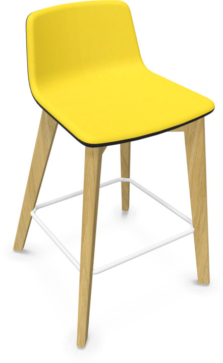 Yellow, Black, White, Ash natural light grey stained