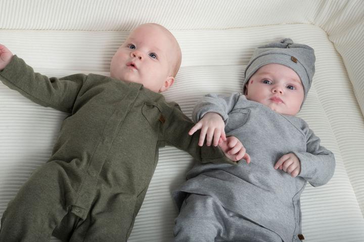 Produktbild Baby's only Strampler mit Füssen Melange khaki - 68 (68)