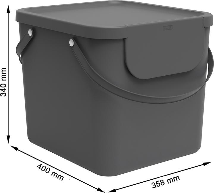 Image du produit Rotho Bac de recyclage de l'albula 40 l, anthracite (40 l)