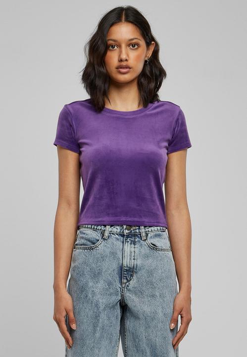 Produktbild Urban Classics Ladies Short Velvet Tee (M)