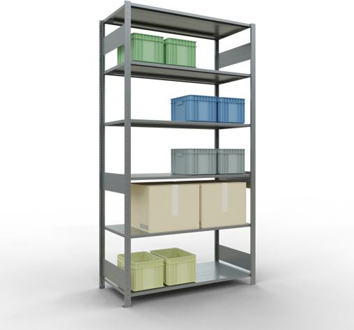 Actual product image Schulte Lagertechnik MULTIplus150 basic racking system with length ledgers