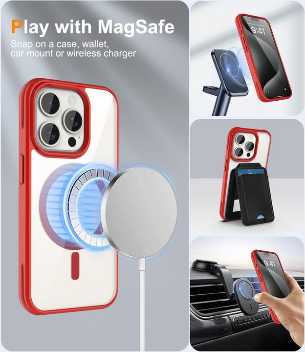 Produktbild Cadorabo iPhone 15 PRO MAX Hülle MagSafe kompatibel Case (Apple iPhone 15 Pro Max)