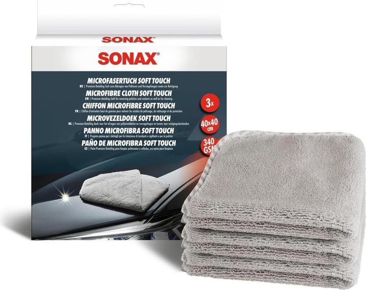 Actual product image Sonax Microfibre cloth Soft Touch