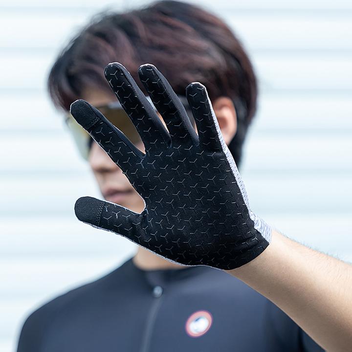 Produktbild Rockbros Breathable Full Finger Cycling Gloves, Size: S - Gray (S)