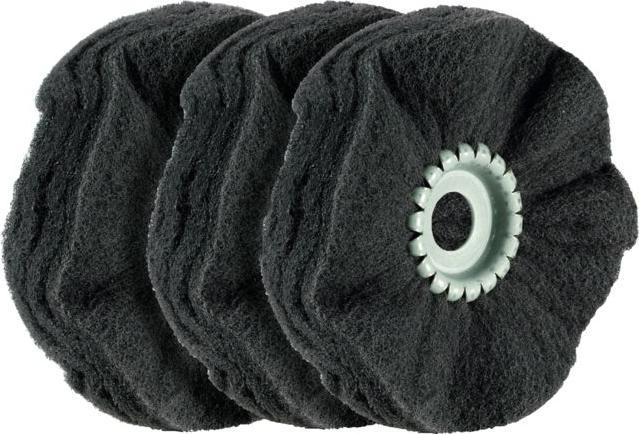 Actual product image Osborn Non-woven abrasive ring set, 3-piece (SiC), for fine satin finishing